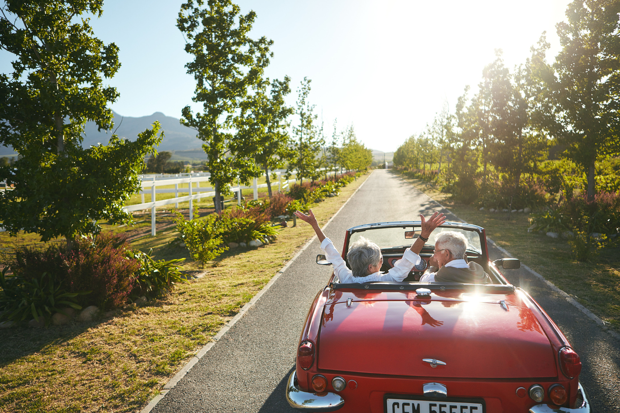 Couple planning their journey